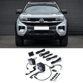Volkswagen Amarok 2023+ Stealth LED Twin 4" Dark Force Bonnet Kit - 16,800 Lumens